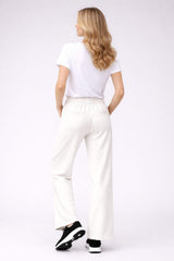 Straight Leg Cotton Knit Trouser
