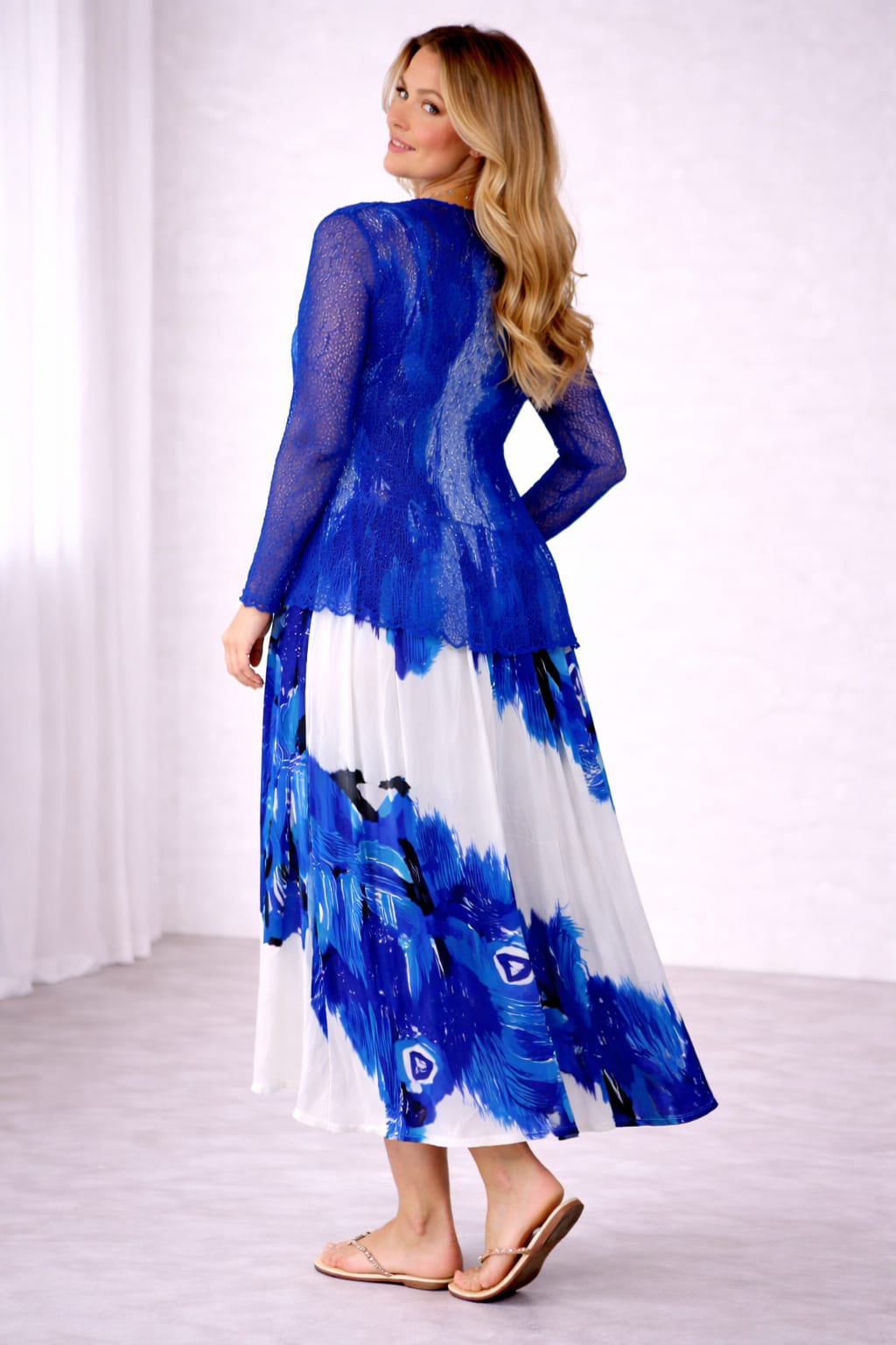 Open Front Mesh Net Shrug