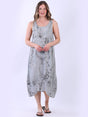 Sleeveless Linen Dress Grey