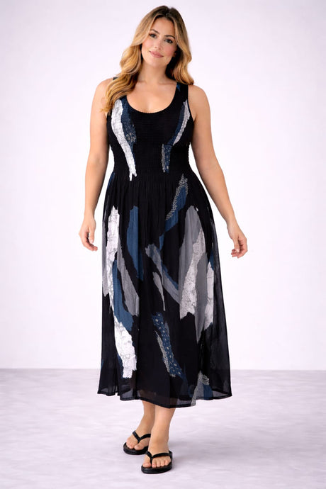 Plus Size Tank Dress Black