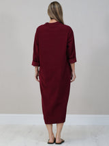 Plus Size Winter Cotton Shirt Dress