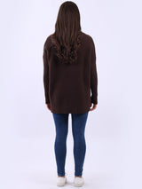 Women Baggy Knitted Plain Jumper