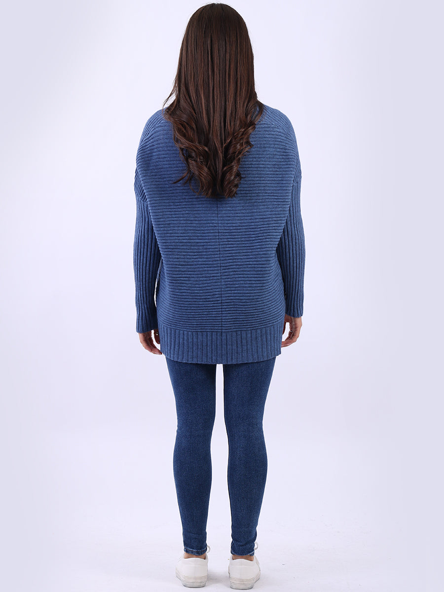 Women Baggy Knitted Plain Jumper