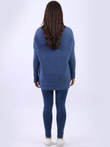 Women Baggy Knitted Plain Jumper