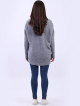 Women Baggy Knitted Plain Jumper