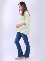 Multi Stripes Baggy Cotton Top
