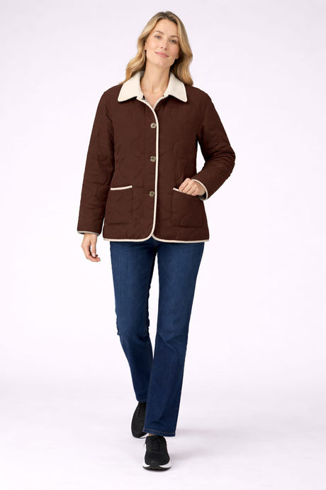 Women Puffer Jacket Chocolate