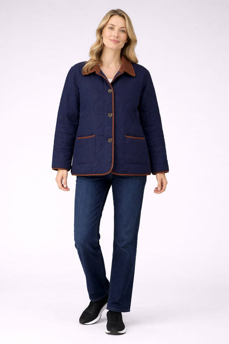 Women Puffer Jacket Navy