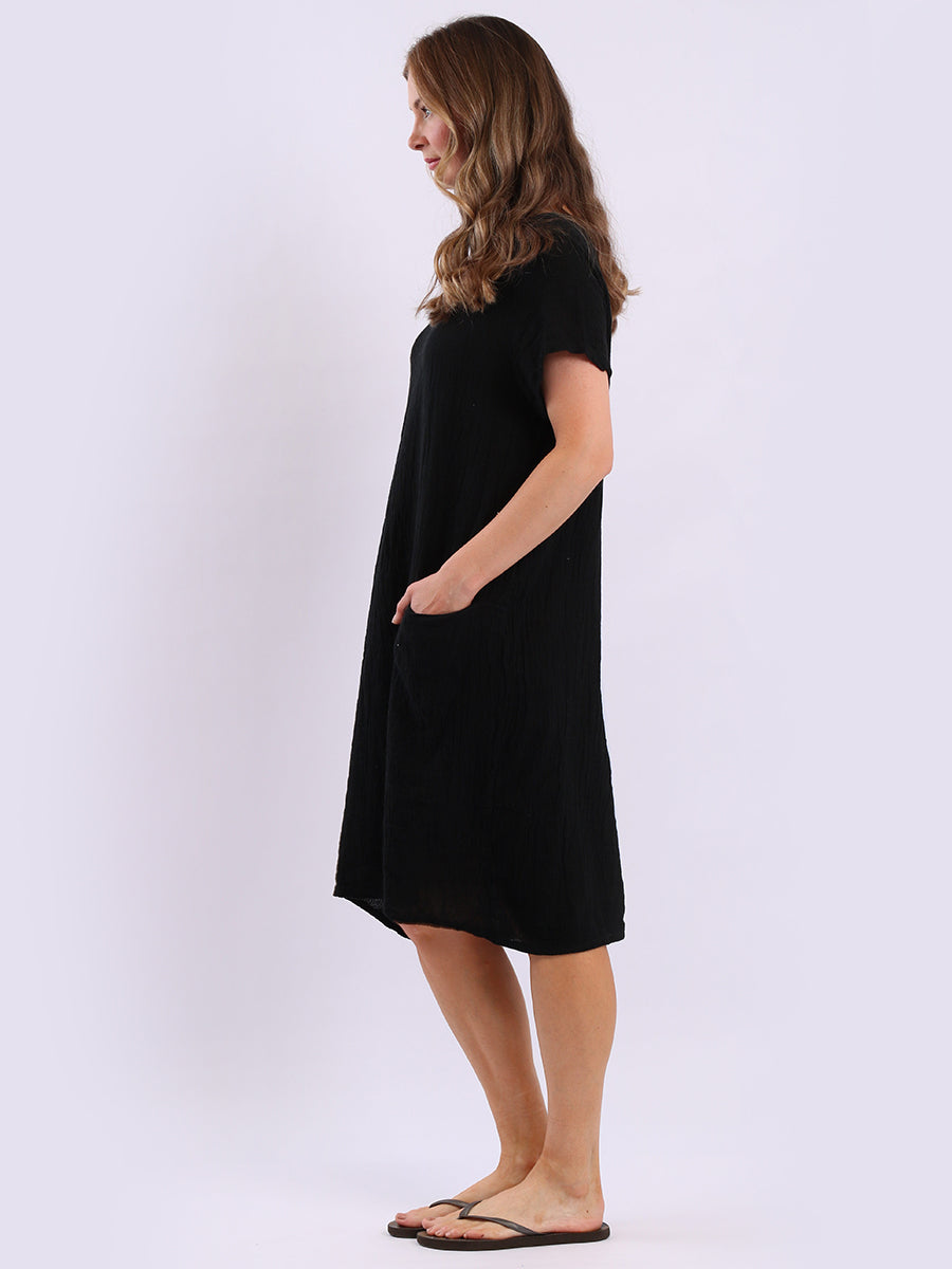 Plain Linen Vintage Washed Dress