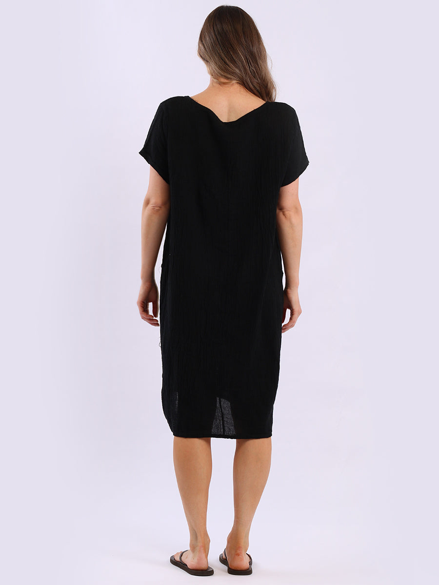 Plain Linen Vintage Washed Dress