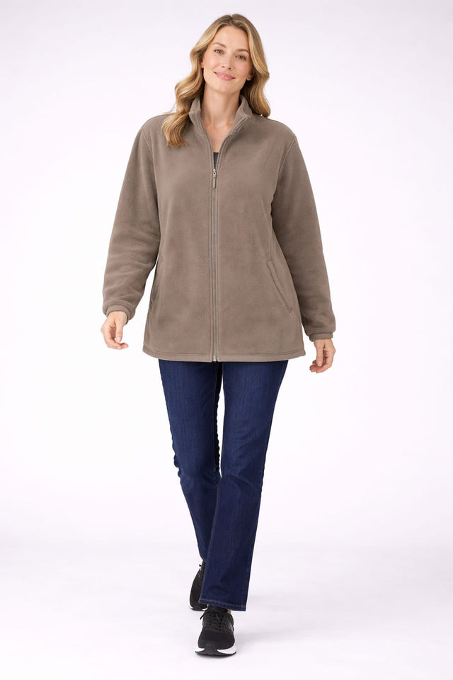 Oversized Fleece Jacket Mocha