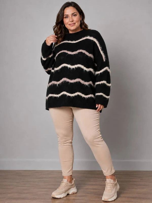 Stripy Woolen Knit Jumper