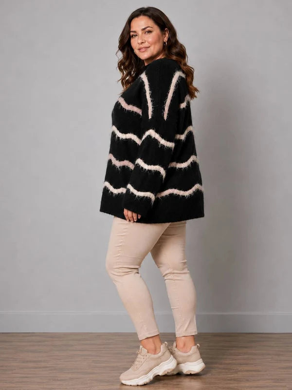 Stripy Woolen Knit Jumper