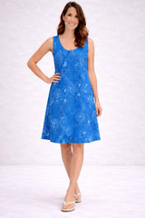 Cotton Tank Dress Royal Blue