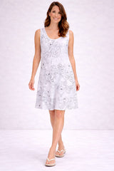 Cotton Tank Dress White