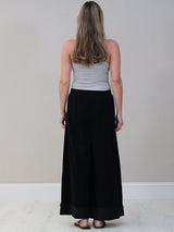 Plain Cotton Corduroy Wide Leg Trouser