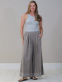 Cotton Corduroy Palazzo Mocha