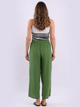 Wide Leg Linen Palazzo Pant