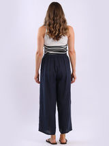 Wide Leg Linen Palazzo Pant