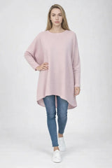 Drop Shoulders Batwing High Low Poncho