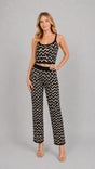 Lurex Chevron Co-ord Set Black