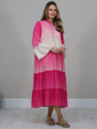 Dyed Duster Dress Fuchsia