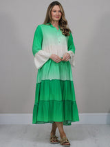 Dyed Duster Dress Green