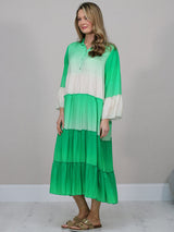 Women Tie And Dye Tired Maxi Dress