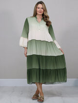 Dyed Duster Dress Khaki