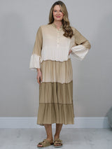 Dyed Duster Dress Mocha