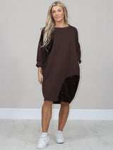 Plus Size Midi Dress Chocolate