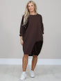 Plus Size Midi Dress Chocolate