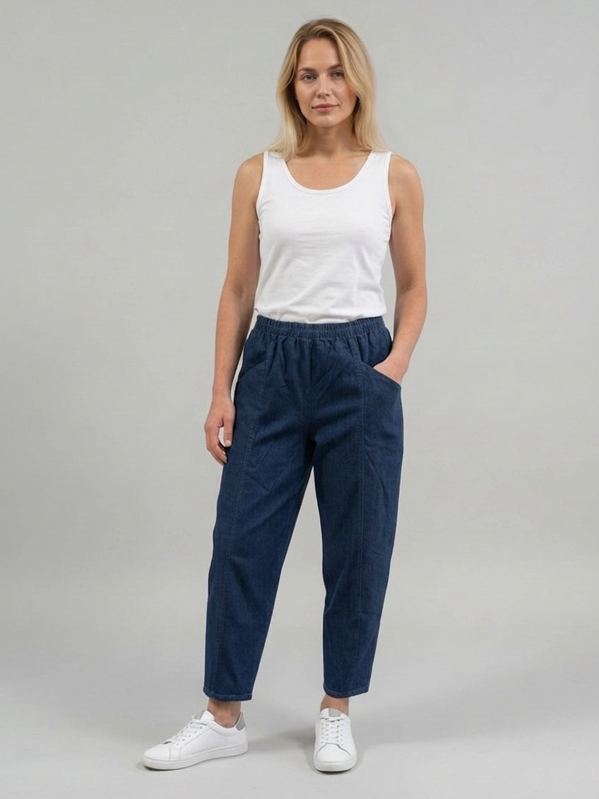 Cotton Denim Trouser Light Denim