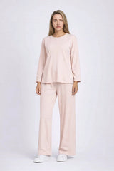 Women Solid Lounge Wear CoOrd Set