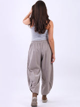 Women Solid Corduroy Cotton Trouser