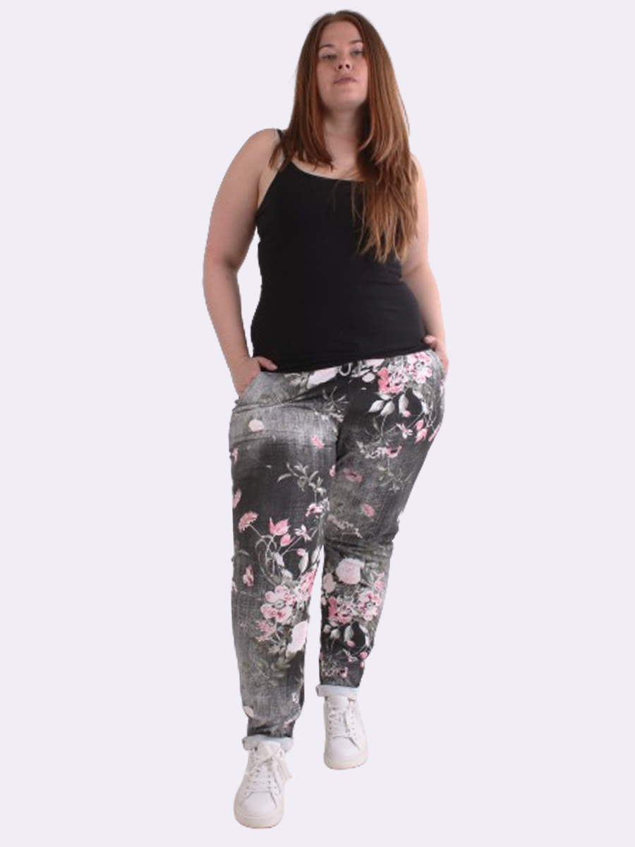 Women Floral Print Cotton Trouser