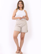 Cotton Broderie Mini Shorts