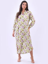 Cotton Long Shirt Dress