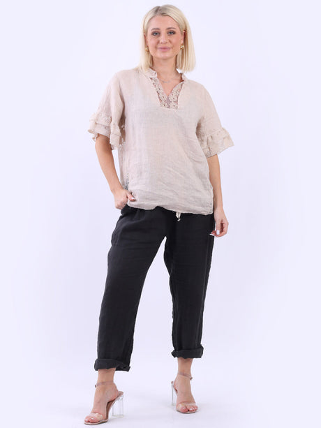 Linen Lagenlook Top