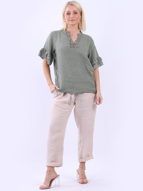 Linen Lagenlook Top