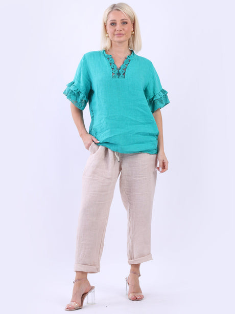 Linen Lagenlook Top