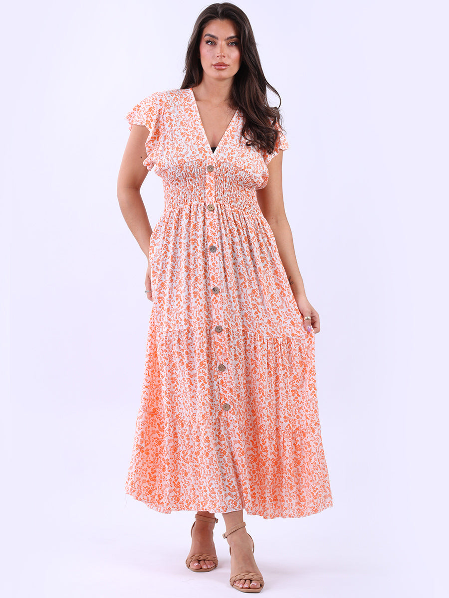 Floral Ruffle Maxi Dress