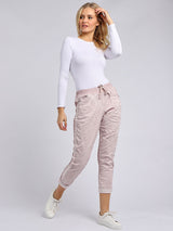 Ladies Cotton Cold Wash Dye Denim Joggers