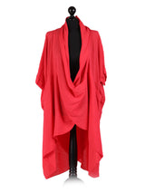 Ladies Cowl Neck Wrap Over Cotton Top