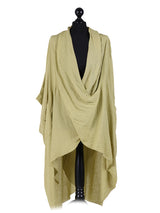 Ladies Cowl Neck Wrap Over Cotton Top