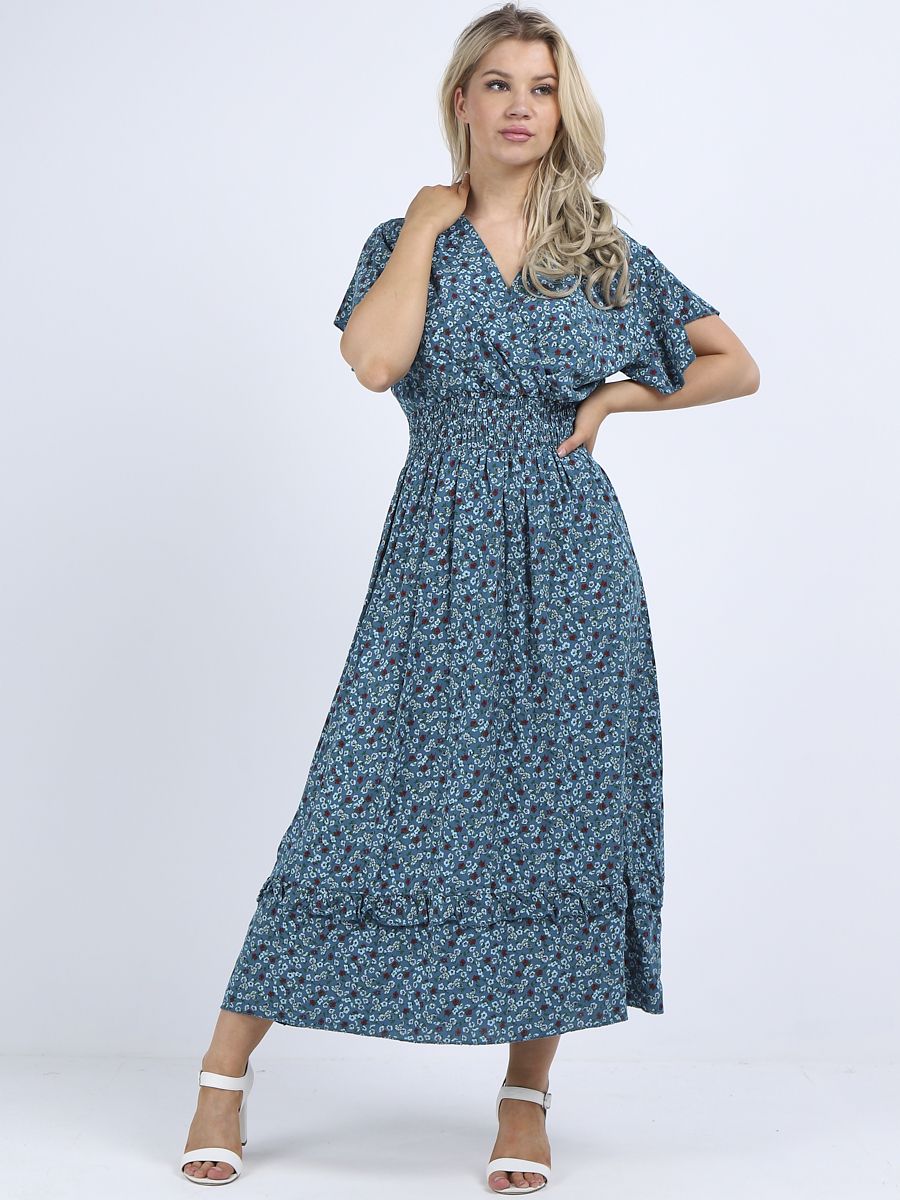 Ladies Plus Size Floral Boho Maxi Dress – Yayavoo UK