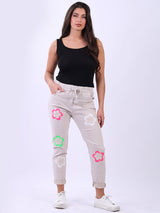 Women Universal Fit Floral Magic Pant