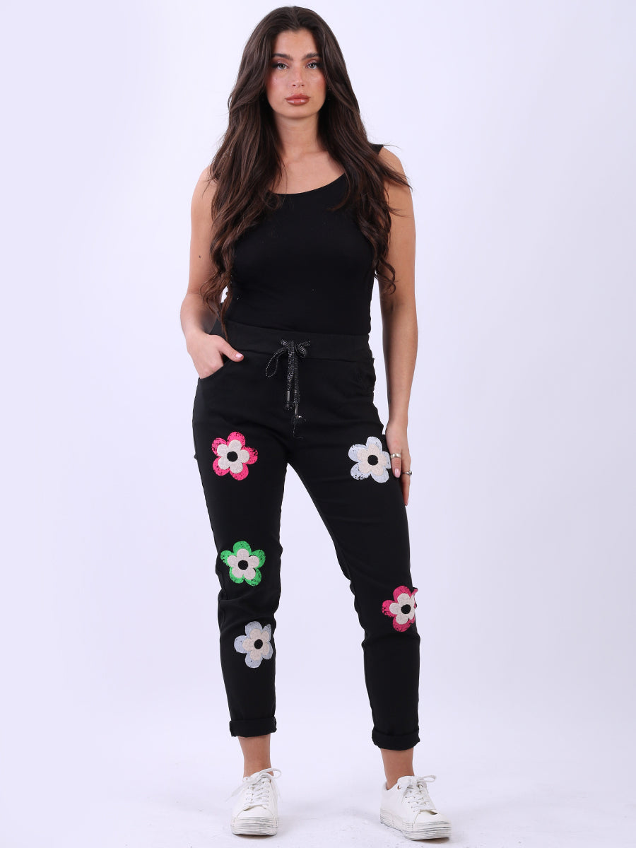 Women Universal Fit Floral Magic Pant