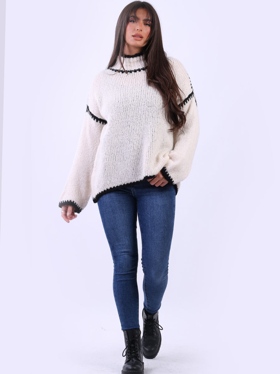 Wool Knitted Baggy Jumper