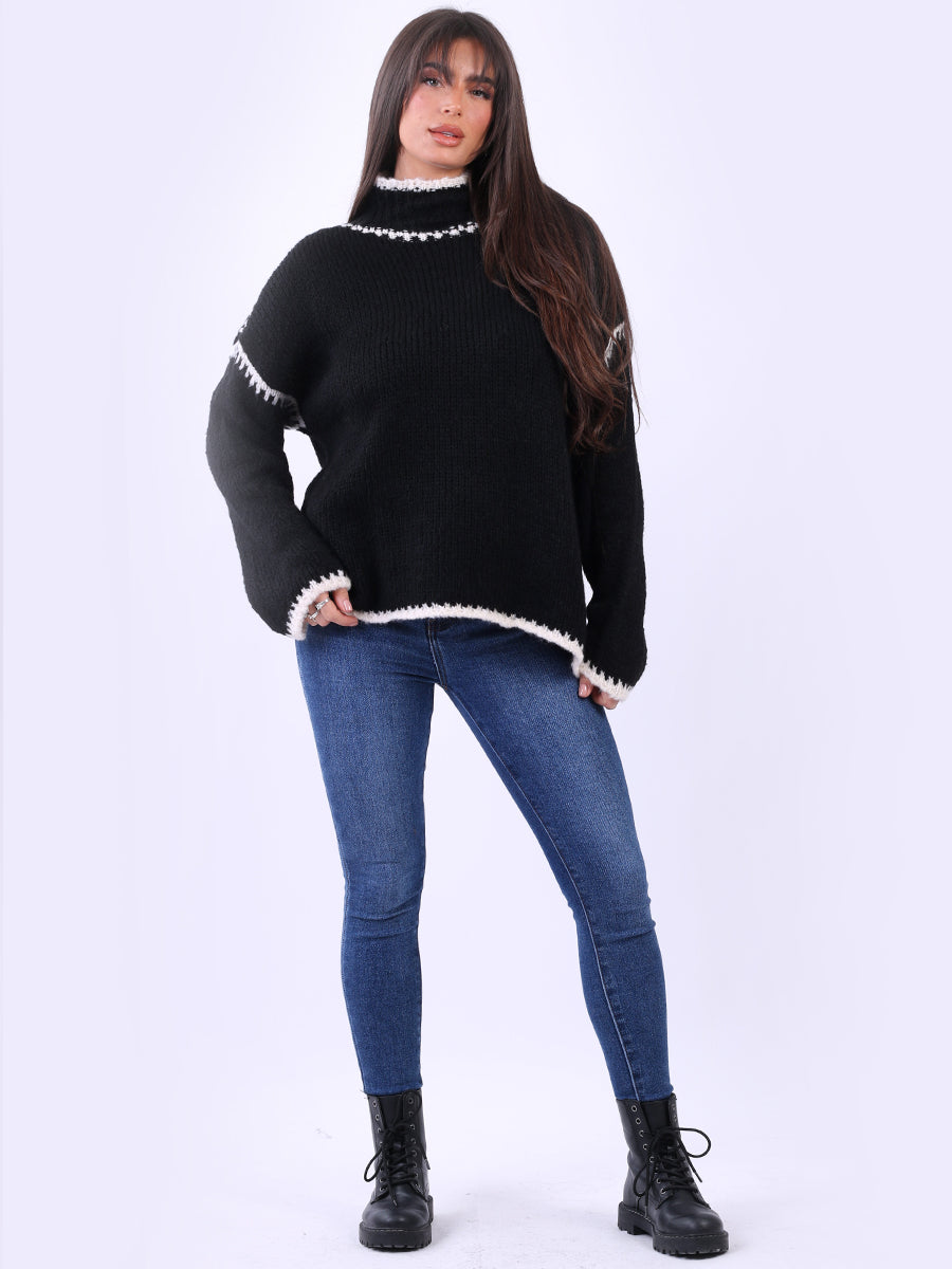 Wool Knitted Baggy Jumper